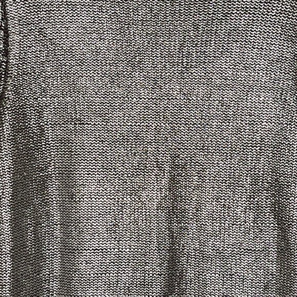 Rock & Republic Metallic Baroque Cotton Blend Sweater - Silver/Gray - L - Picture 5 of 7